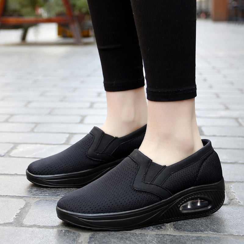 Premium Air Cushion Slip-On Orthopedic Diabetic Walking Shoes, Soft Comfortable Working Shoes