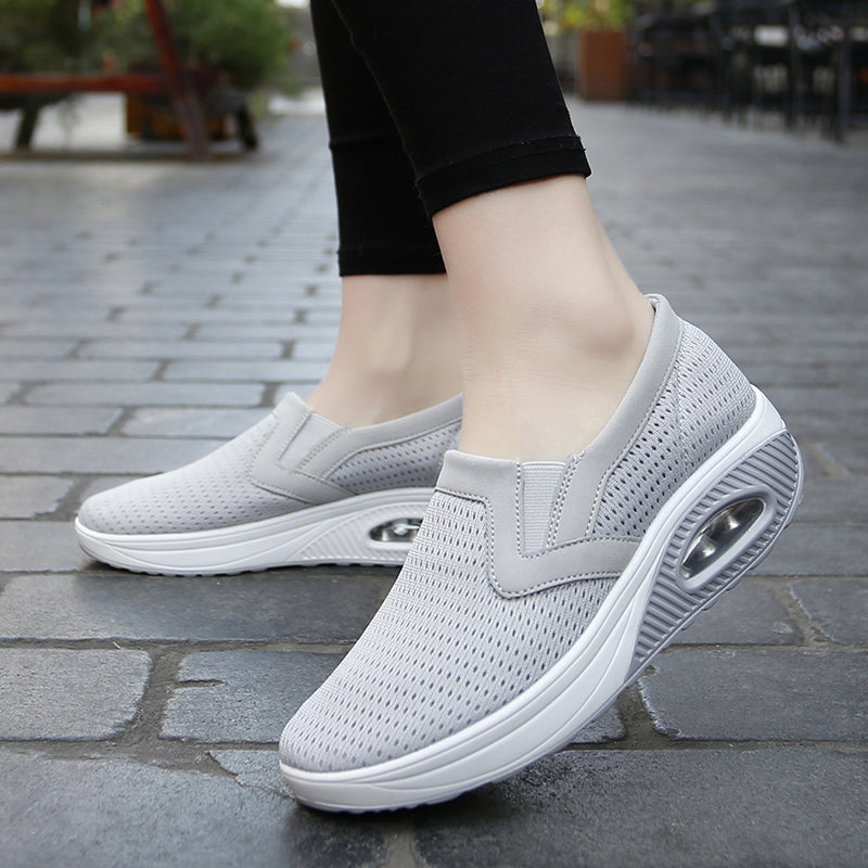 Premium Air Cushion Slip-On Orthopedic Diabetic Walking Shoes, Soft Comfortable Working Shoes