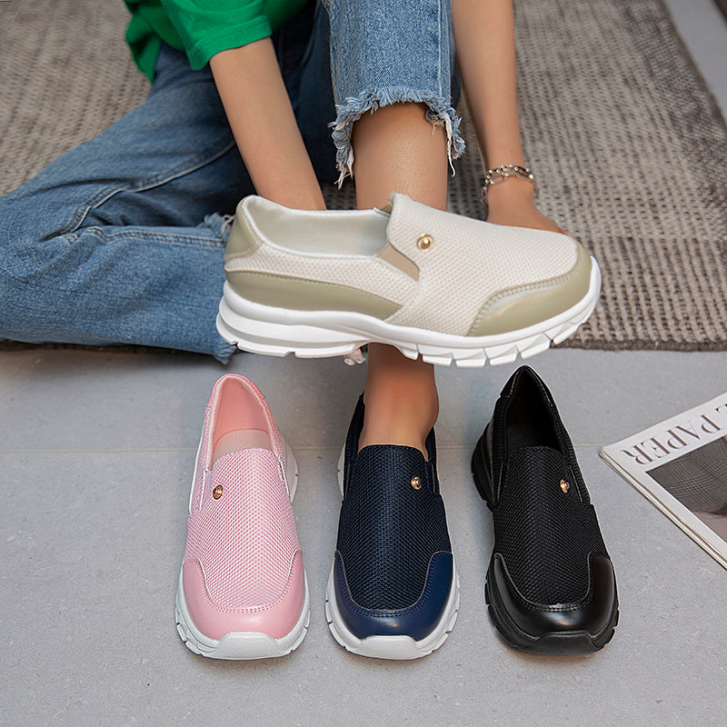 Lightweight Slip-On Walking Shoes, Non-Slip Arch Support Sneakers