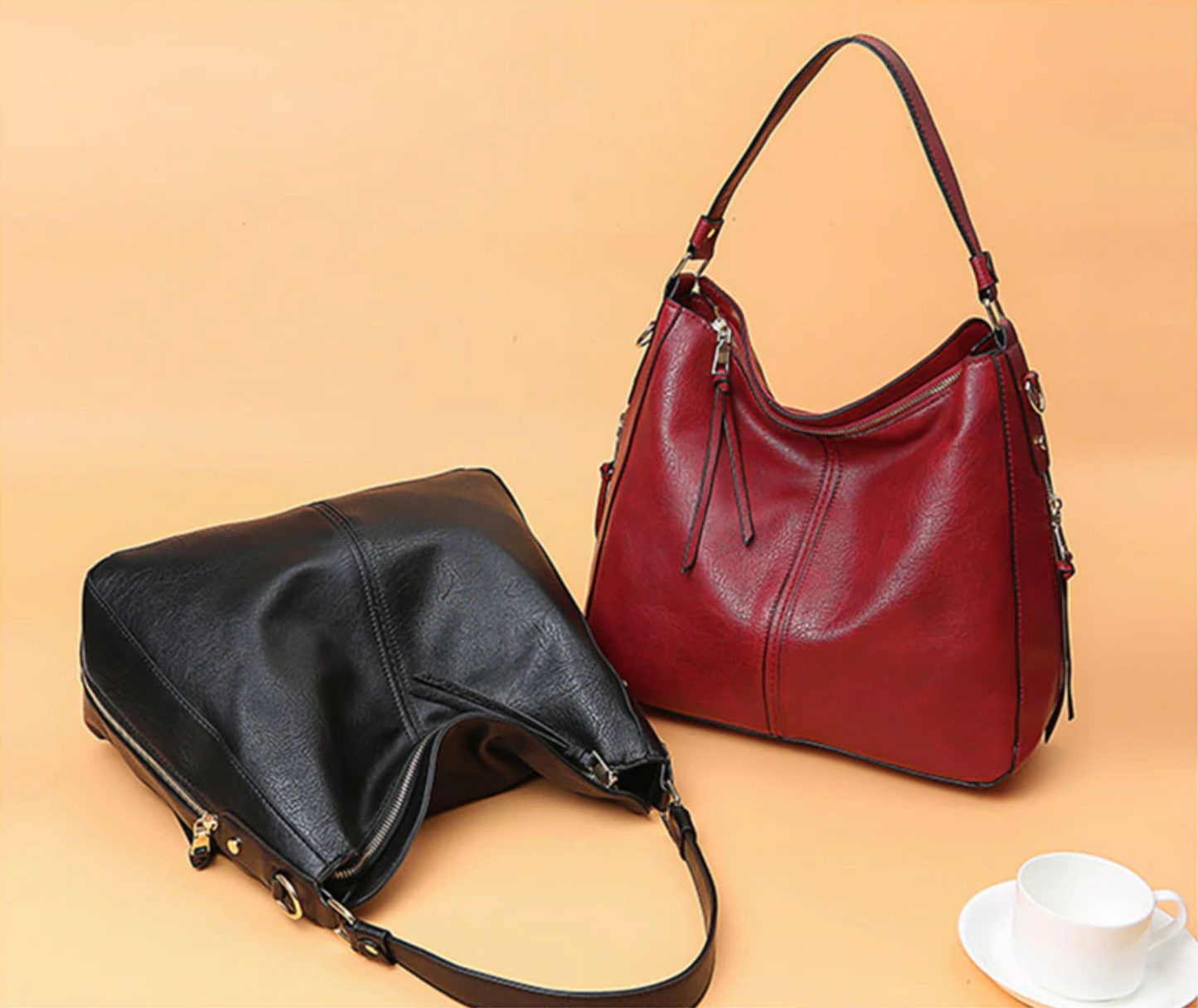 Premium Leather Shoulder Crossbody Hobo Handbag With GIFT